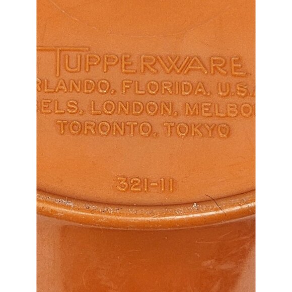Vintage Tupperware Orange Tumbler With Lid - 321-11 - 16 Oz - Retro Chic For You - Picture 3 of 6